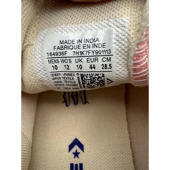 Converse Chuck Taylor All Star Low Top Pink Sneakers Shoes Mens 10 Womens 12 - Picture 3 of 12